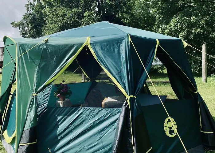 Luksusowy namiot Stand-up Tent And Sauna, Farm Experience Bb *